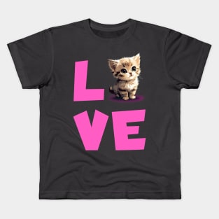 Love kitten Kids T-Shirt